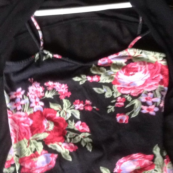 Rose print Spaghetti dress - Picture 3 of 4